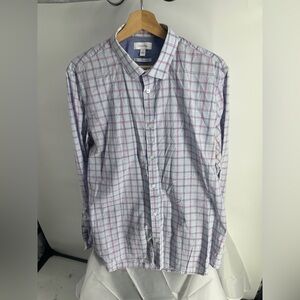 Calvin Klein grid button up shirt